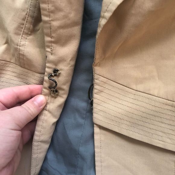 Philippe Dubuc Tan Tie Back Sports Coat Blazer - Picture 3 of 6